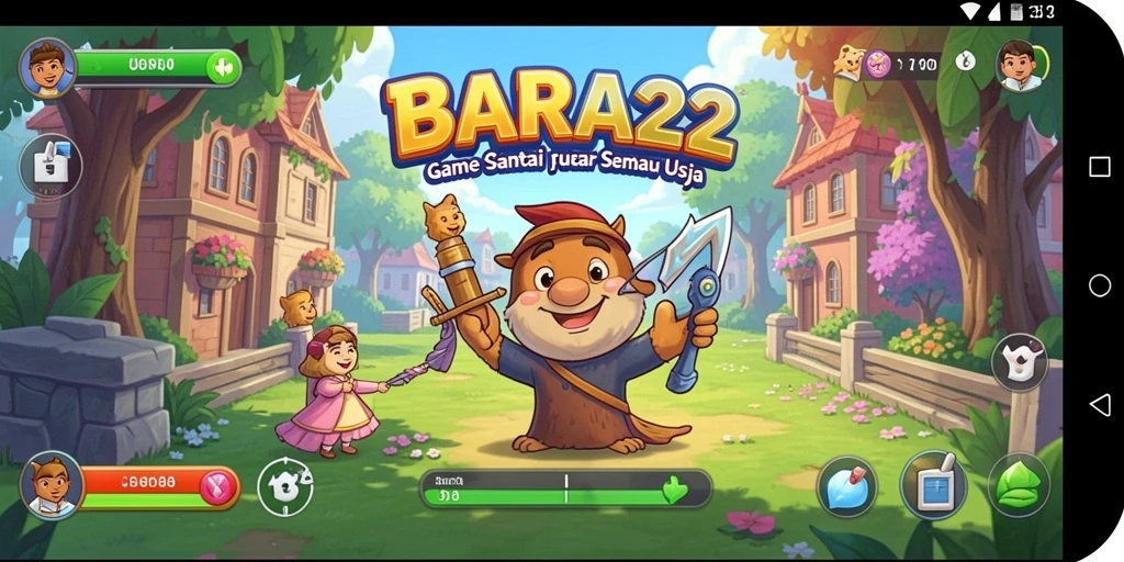 Gameplay BARA22 yang penuh warna dan menyenangkan