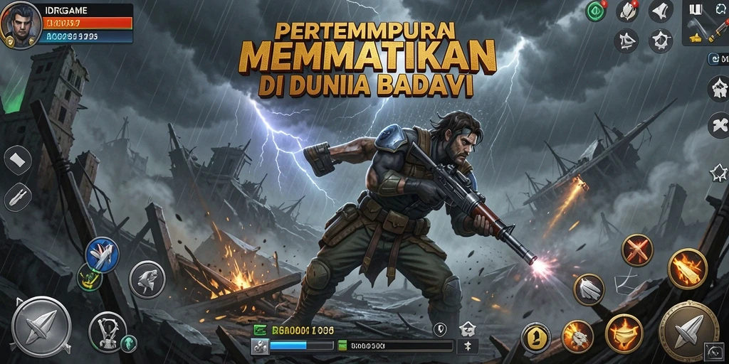 Tampilan gameplay seru di IDRGAME dengan aksi Battle Royale mendebarkan.