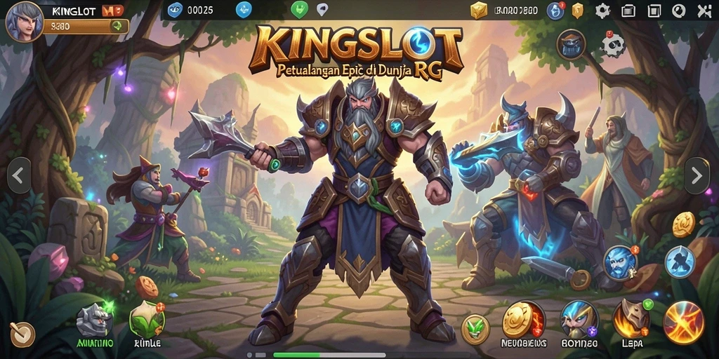 Tampilan gameplay RPG KINGSLOT yang menarik dan penuh aksi